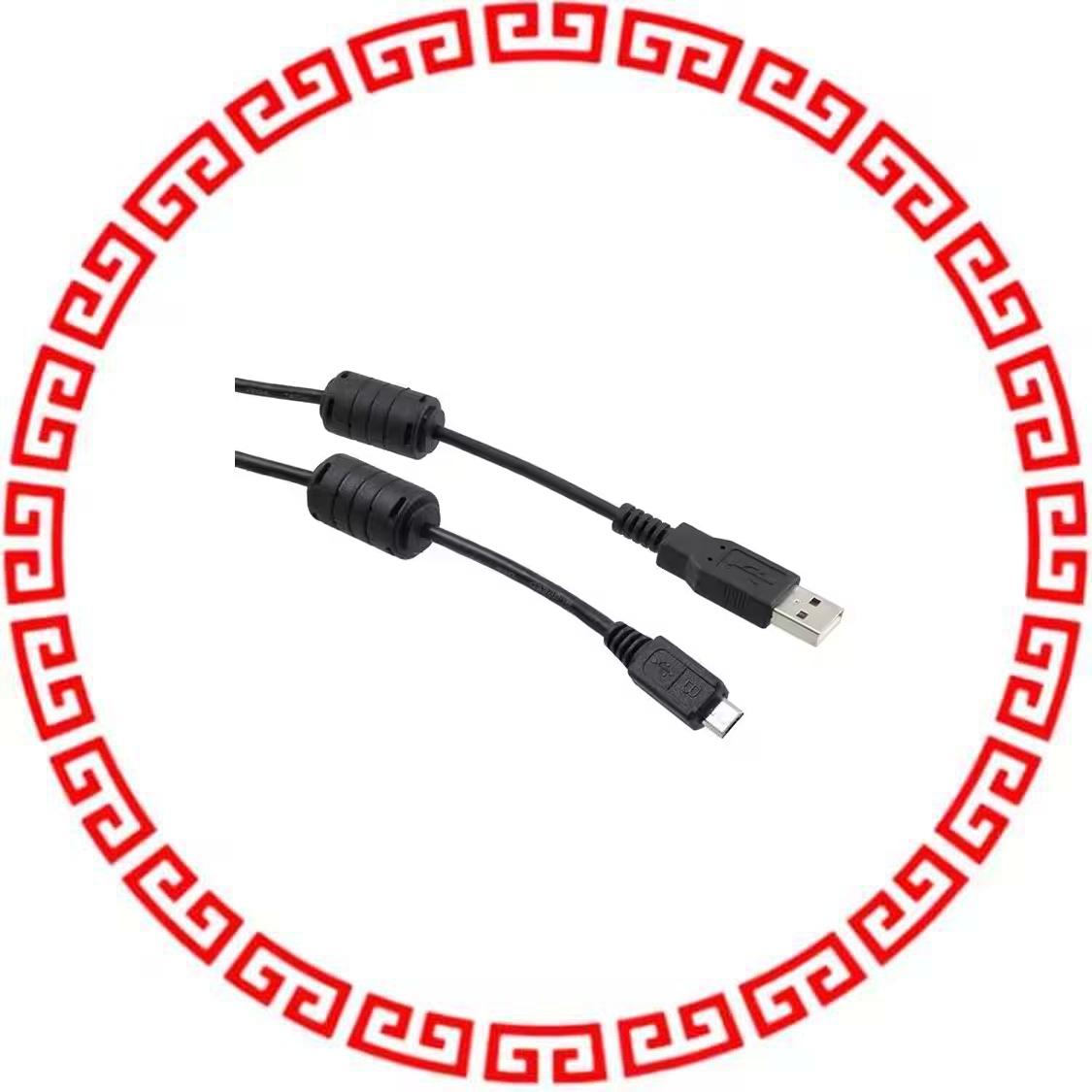 102-1092-BL-F0050 USB2.0 A/M-MICRO B FERRITES .5M