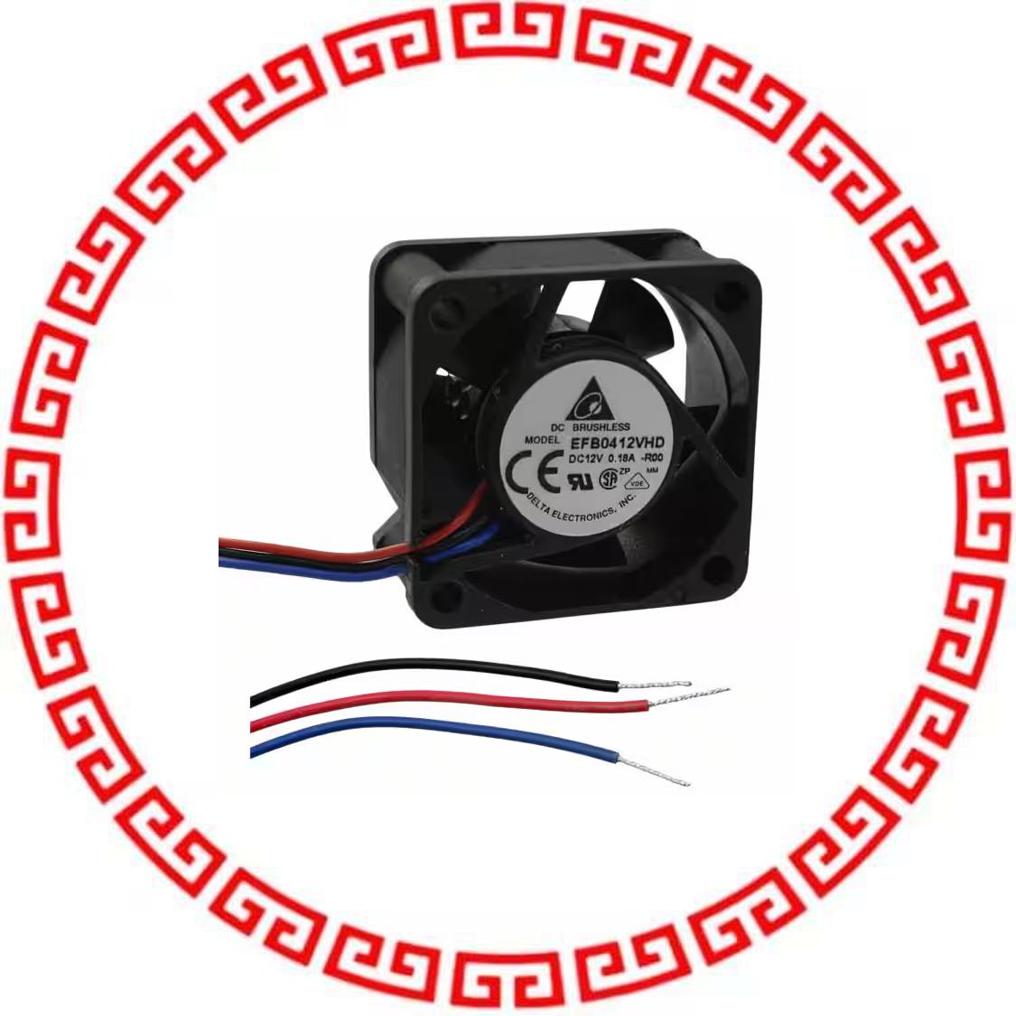 EFB0412VHD-R00 FAN AXIAL 40X20MM 12VDC WIRE