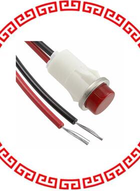 1051C1 INDICATOR NEON RED PANEL MNT