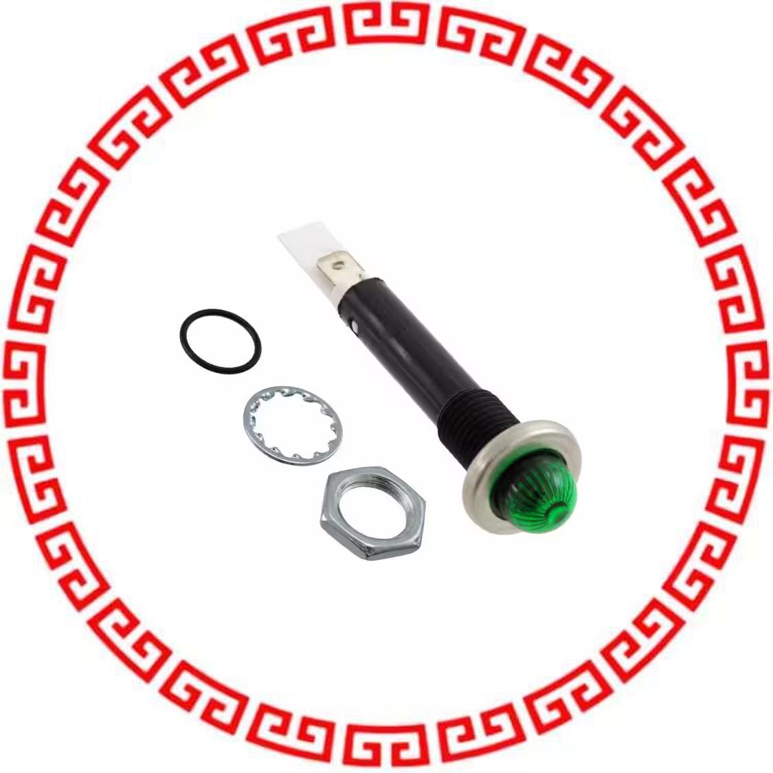 L75R-G24-2212T IND PNL MNT SS GREEN