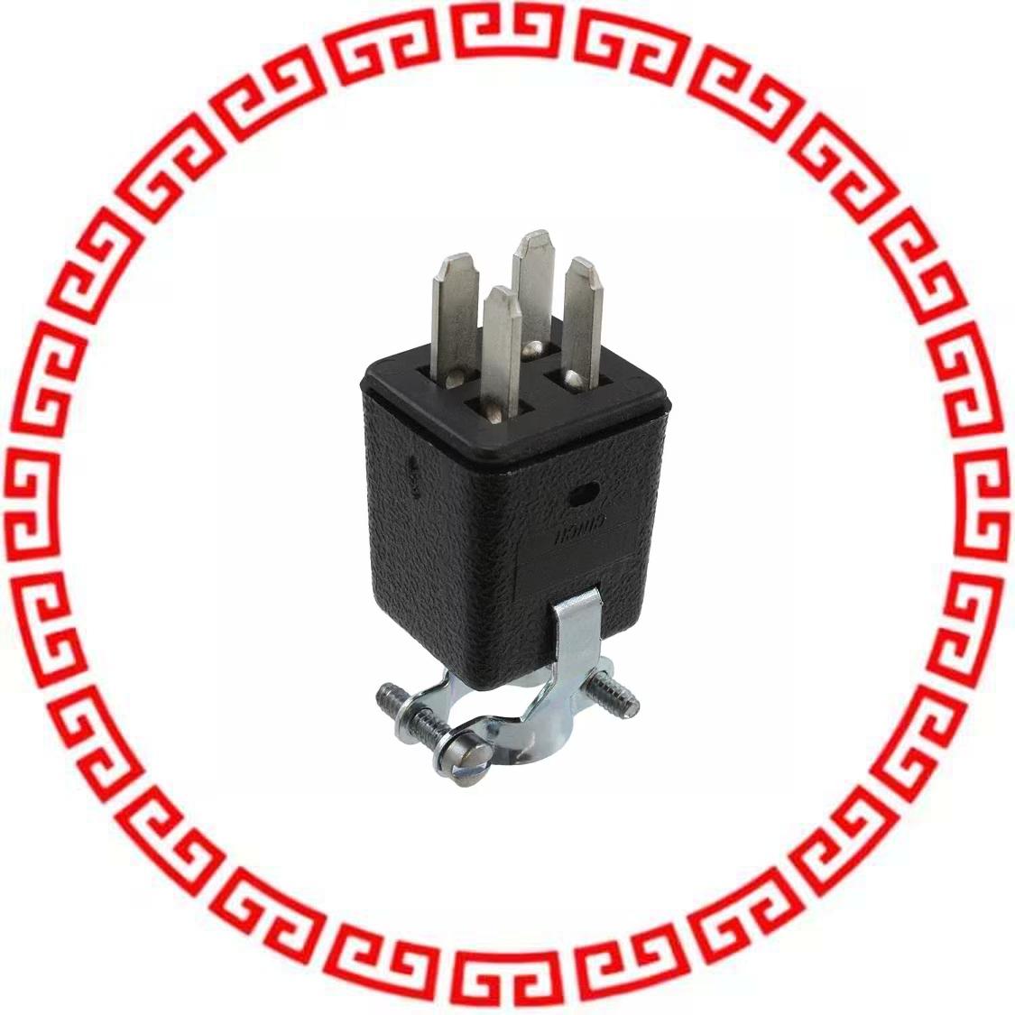 P-304H-CCT CONN PLUG 4POS IN-LINE SLDR