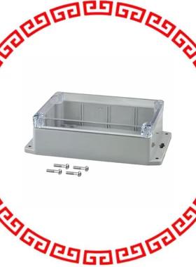 PN-1324-CMB BOX PLSTC GRAY/CLR 6.73