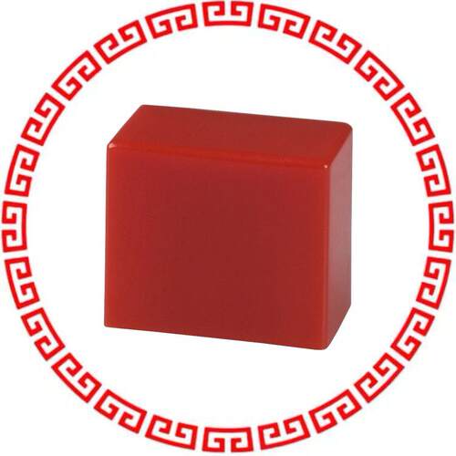 PE RD CAP KEYSWITCH RECTANGULAR RED