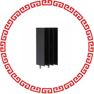 ANODIZED E2A BLACK 38E HEATSINK T220