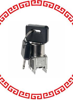 SK24EG13 SWITCH KEYLK 3POS DP3T 0.4VA 28V