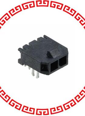 436500204 CONN HEADER 2POS R/A W/CLIP GOLD