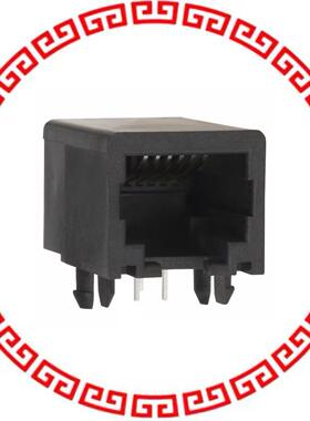 432026101 CONN MOD JACK 6P6C R/A UNSHLD