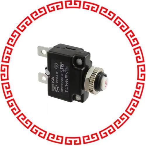 W57-XB1A4A10-5 CIR BRKR THRM 5A 250VAC