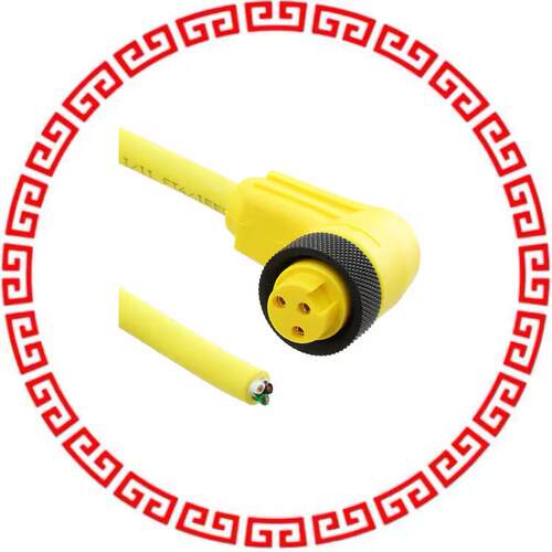 RKW 30-838/3M CBL FMALE RA TO WIRE 3POS 9.84'