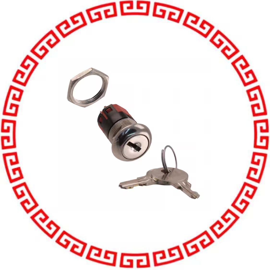 Y100AA2C203NQ SWITCH KEYLOCK 3POS SP3T 4A 125V