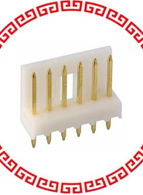 173081-6 CONN HEADER 6POS GOLD NATURL