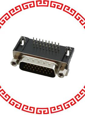 10090926-P264VLF CONN DSUB HD PLUG 26POS R/A SLD