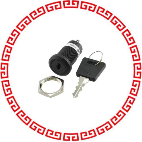CKM12BFW01-005 SWITCH KEYLOCK 2POS SPDT 3A 250V