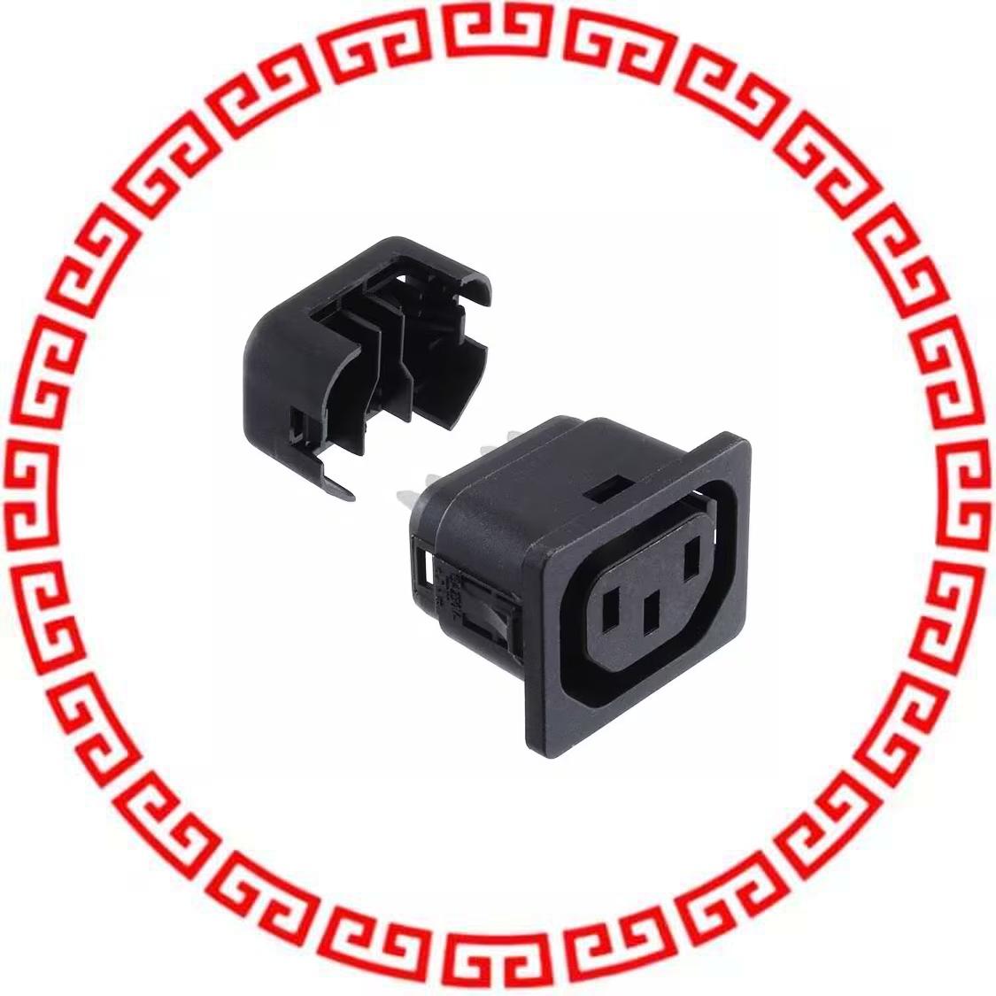 6610.1014.03 PWR ENT RCPT IEC320-2-2F PNL IDC