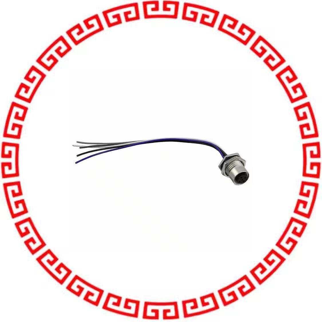 M12A-05PFFC-SF8B15 CBL FMALE TO WIRE LEAD 5P 0.49'