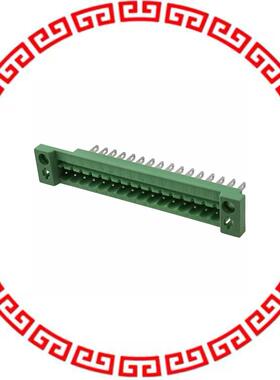 707374 TERM BLK HEADER 16POS GREEN