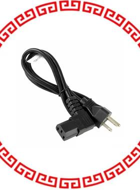 11-00023 CORD 18AWG 3COND PLG-RCPT R/A