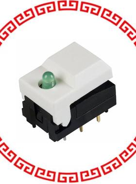 5501MWHTGRN SWITCH PUSH SPDT 0.3A 12V