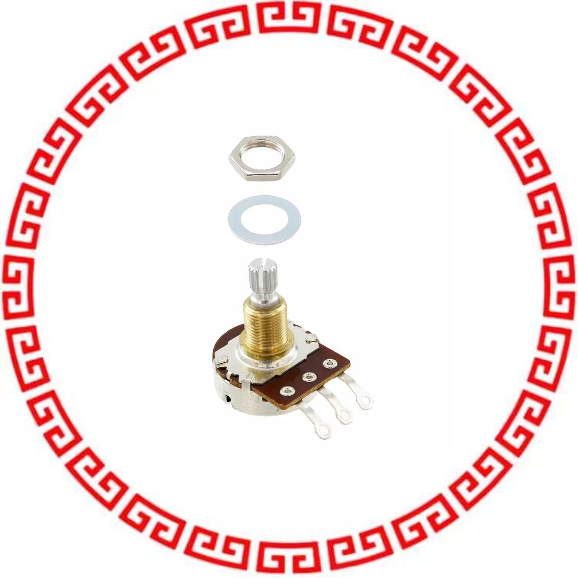 PDA241-SRT00-254A2 POT 250K OHM 1/4W CARBON LOG