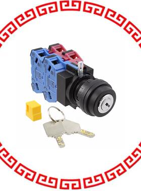 SG-D1-2B22 SWITCH KEYLCK 2POS 4PST 10A 110V