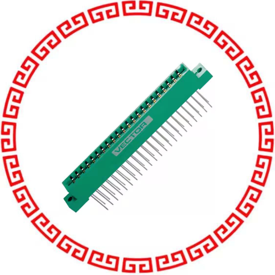 R644-3F CONN EDGE 44CONT WIRE-WRAP FLUSH