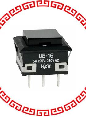 UB16KKW01N-A SWITCH PUSHBUTTON SPDT 5A 125V