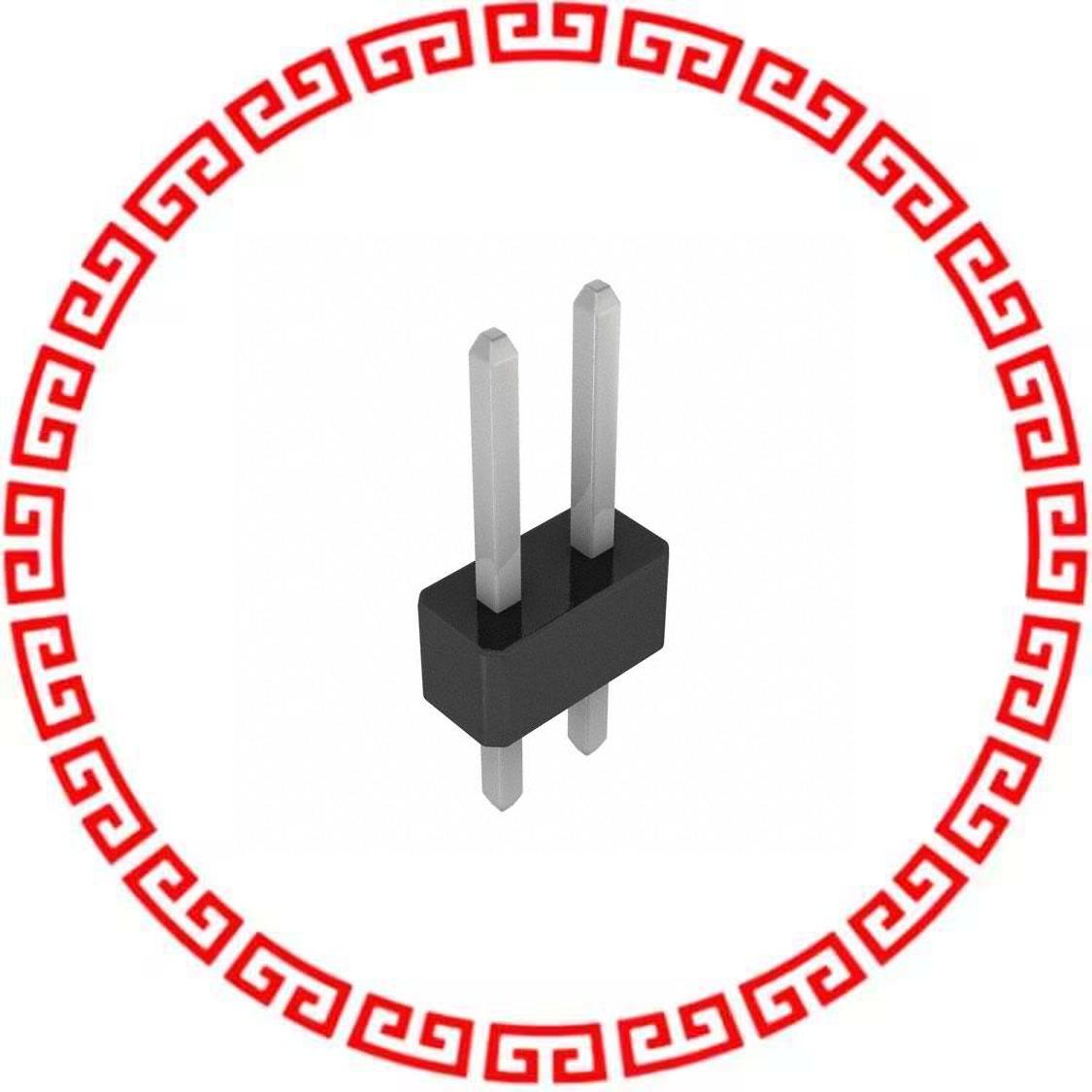 GEC01DAAN CONN HDR VERT 2POS .100 TIN