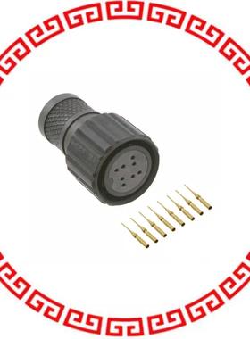 2102353-6 CONN PLUG FMALE 8POS GOLD CRIMP