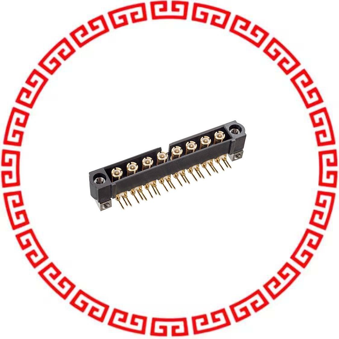 M80-MH313M5-08 CONN HDR COAX 6GHZ 4MM R/A 8POS