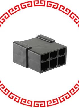 1-480282-0 CONN MALE TAB HSG 0.25 6POS BLK