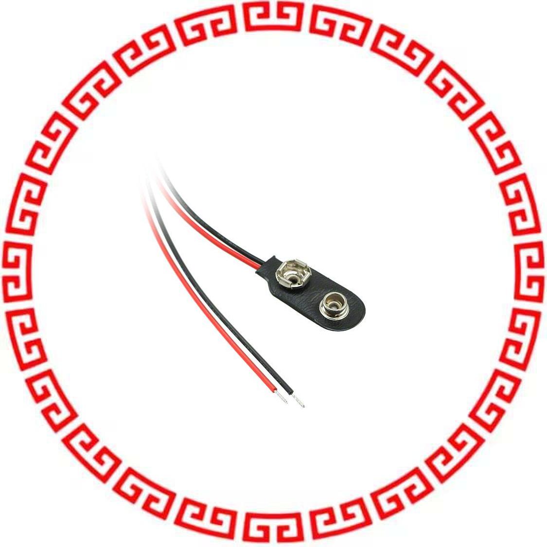 BS6I-HD BATTERY CONNECT SNAP 9V 6