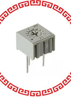 25PR2KLF TRIMMER 2K OHM 0.5W PC PIN TOP