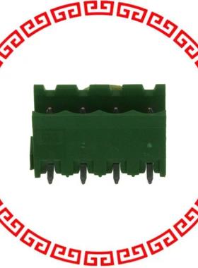 282811-4 TERM BLOCK HDR 4POS 90DEG 5MM