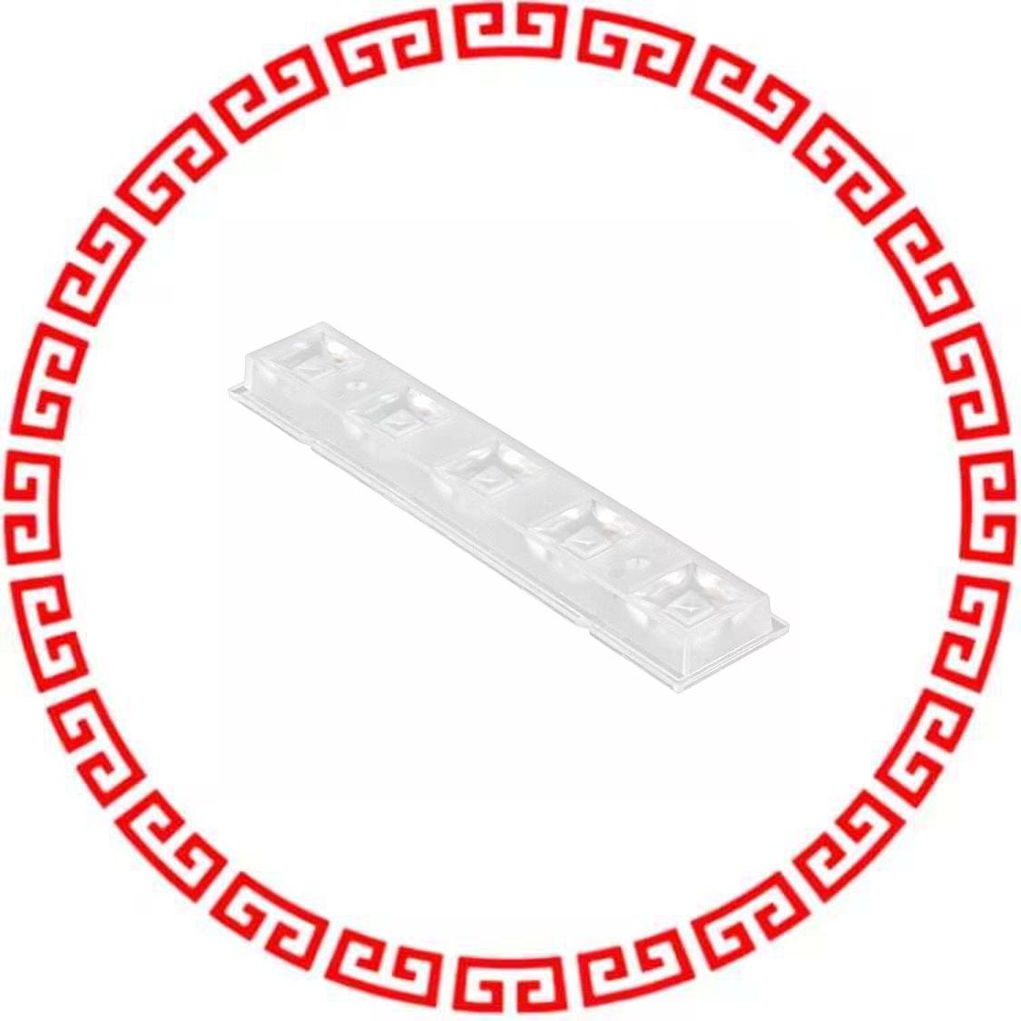 C12345_HB-5X1-W LENS CLEAR 43-56DEG ADHESIV SCRW