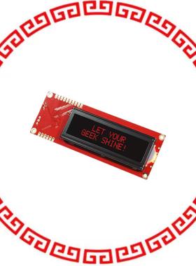 LCD-09394 SERIAL ENABLED 16X2 LCD RD ON BK