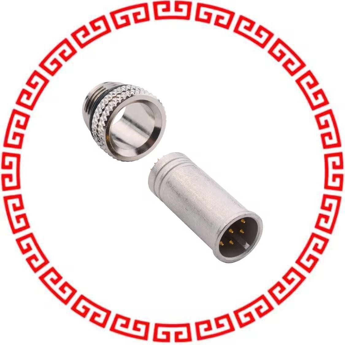 858-008-103RLS4 CONN RCPT MALE 8POS GOLD SOLDER