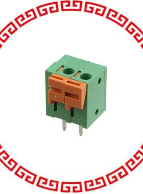 HA0230500000G TERM BLK 2 POS 5.00MM PCB VERT