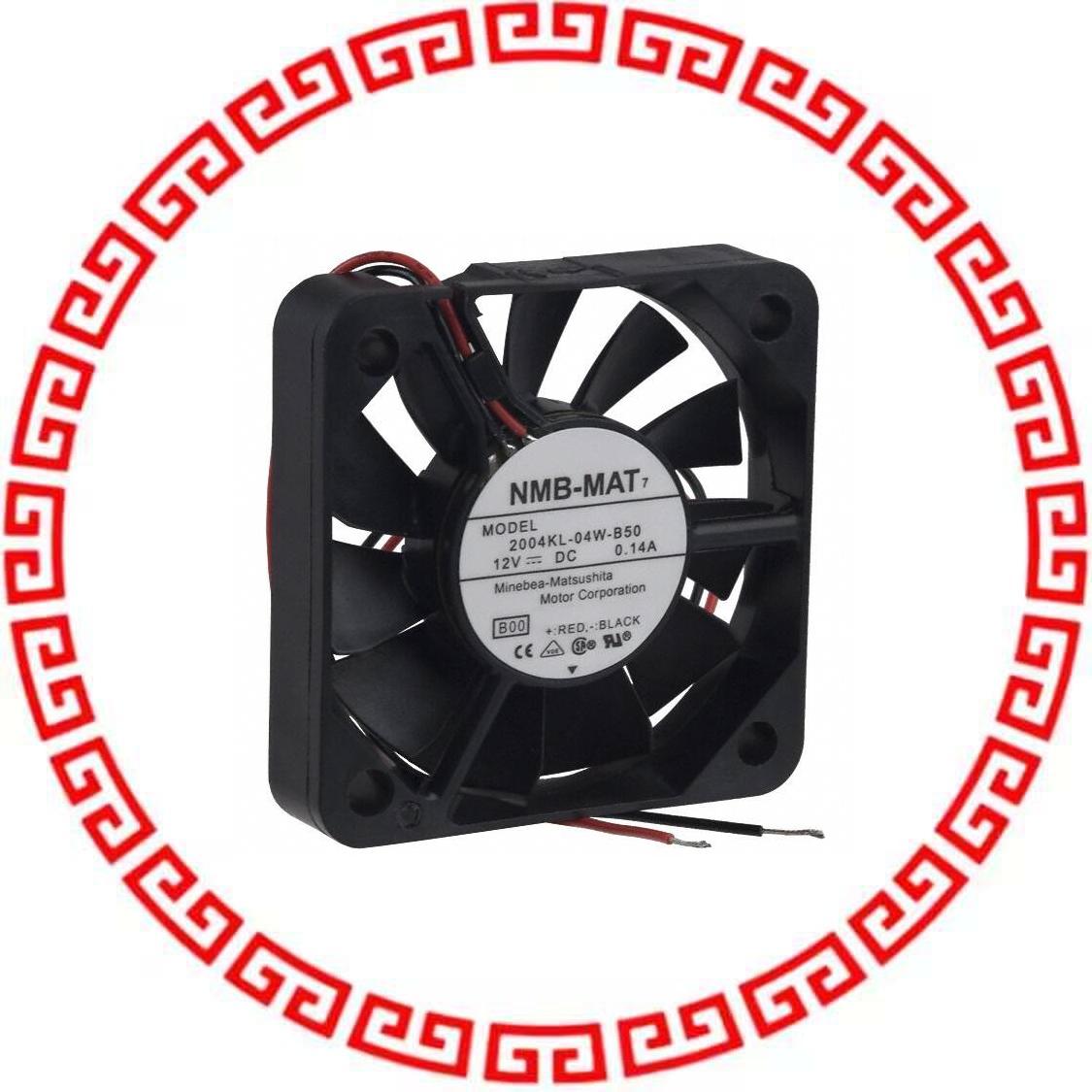 2004KL-04W-B50-B00 FAN AXIAL 50X10MM 12VDC WIRE