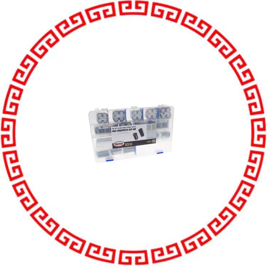 493-SNAPKIT4 CAP KIT ALUM 220UF-2200UF 42PCS