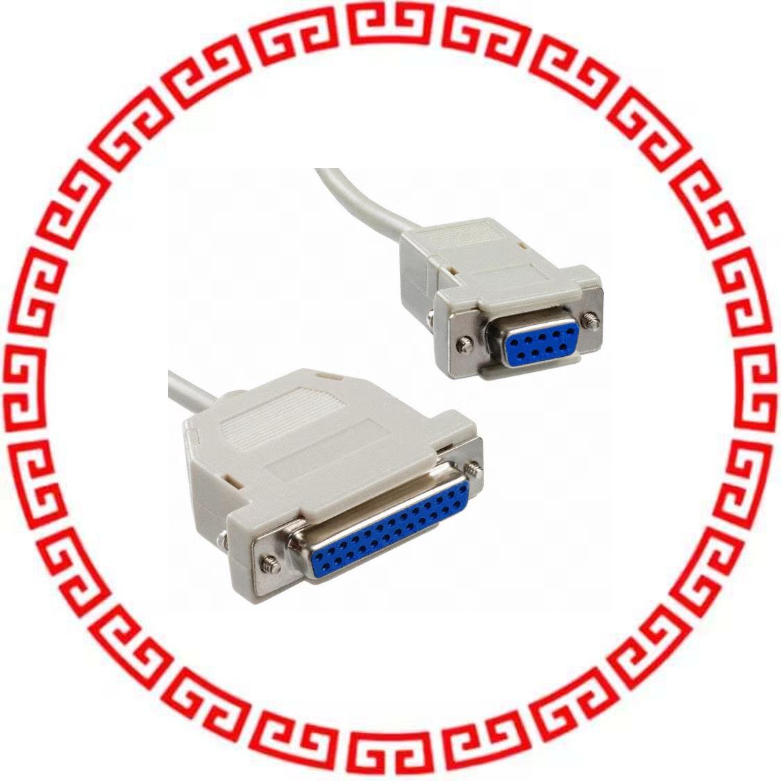 AK124-3 CABLE ASSY DB09 TO DB25 SHLD 3M