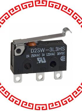 D2SW-3L3HS SWITCH SNAP ACTION SPDT 3A 125V