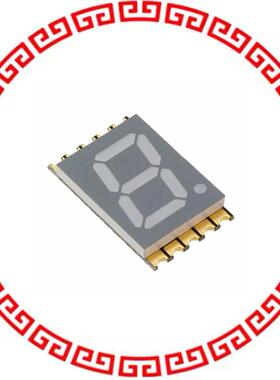 VDMY10A1 DISPLAY 7SEG 10MM YELLOW C.A.