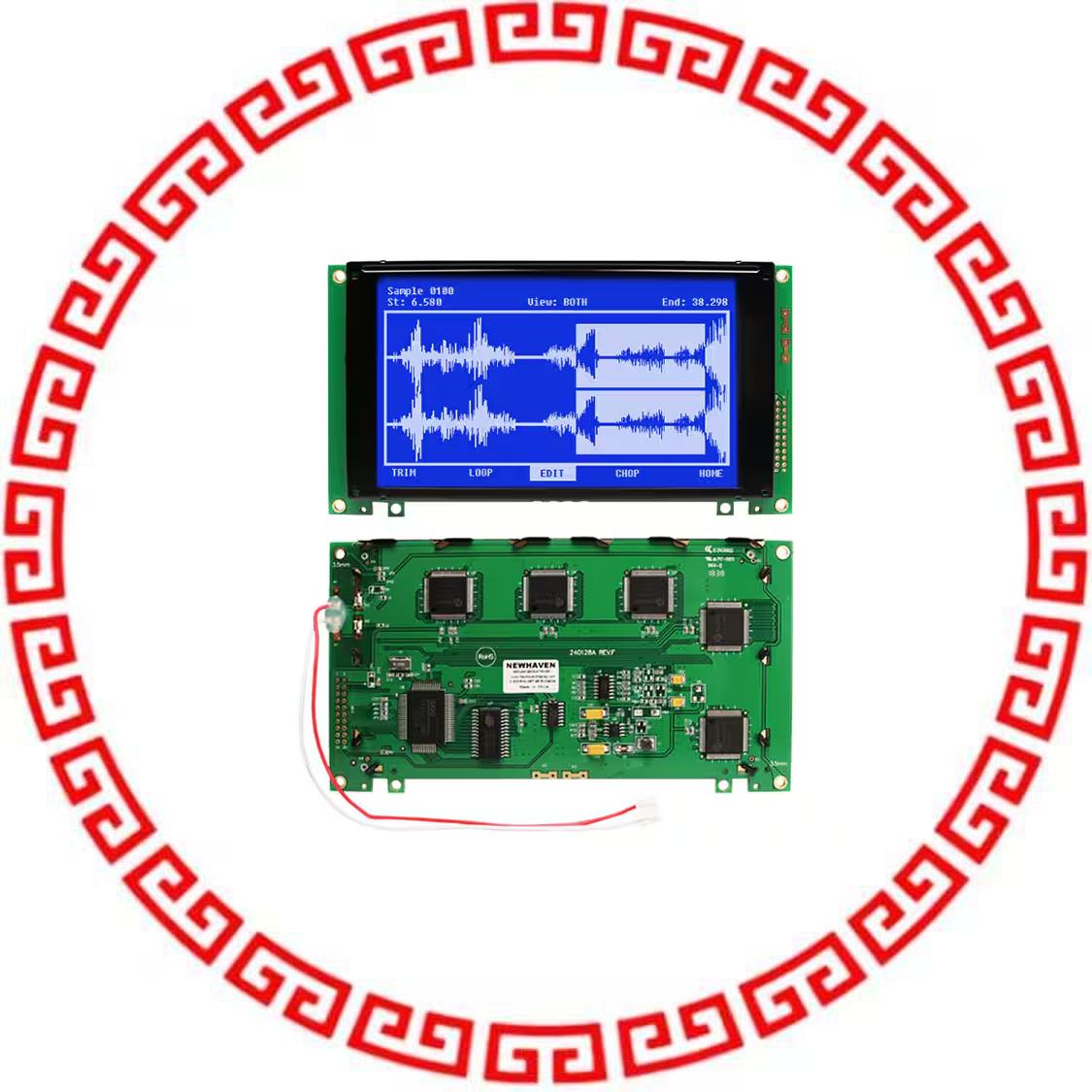 NHD-240128WG-ATMI-VZ# LCD MOD GRAPHIC 240X128 TRANSM