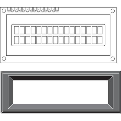 EA 017-25KE《Bezel 017-xx Series 121x41.5 / 137x53.7》