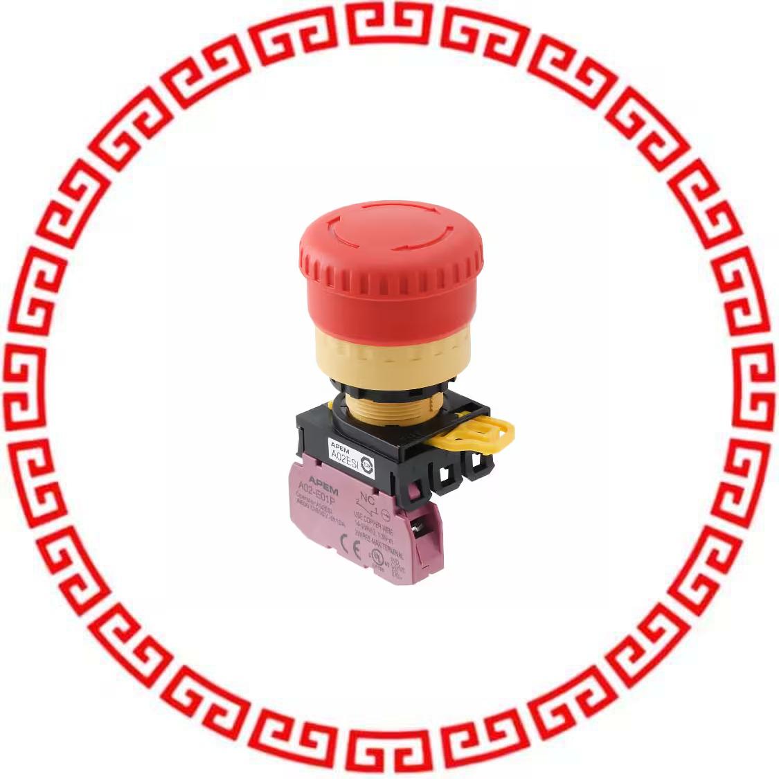 A02ESI3B101IX0 SWITCH PUSH SPST-NC 6A 240V