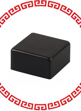 6JBLK CAP PUSHBUTTON SQUARE BLACK