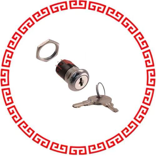 Y200822C203NQ SWITCH KEYLOCK 3POS DP3T 4A 125V