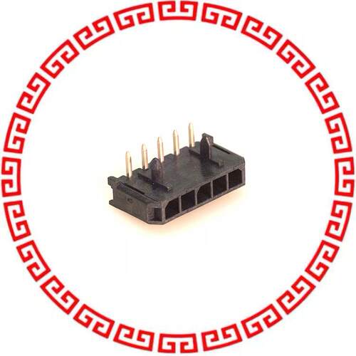 436500501 CONN HEADER 5POS 3MM RT ANG GOLD