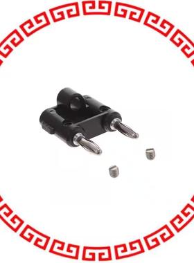 BU-PMDP-0 STACK DOUBLE BANANA PLUG BLK