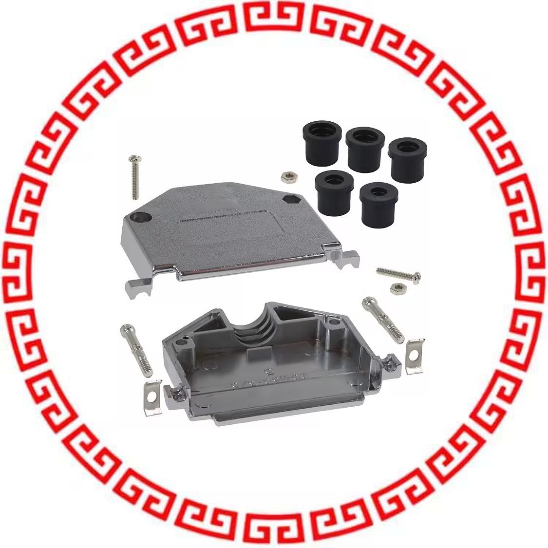 979-050-020R121 BACKSHELL DB50 METALIZED PLASTIC